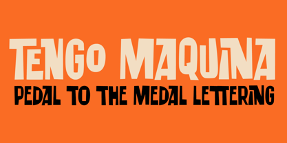 Tengo Maquina Font Poster 1