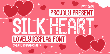 Silk Heart Font Poster 1