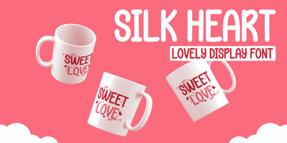 Silk Heart Font Poster 7