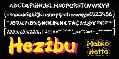 Hezibu Font Poster 7