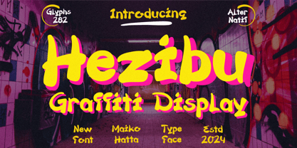 Hezibu Font Poster 1