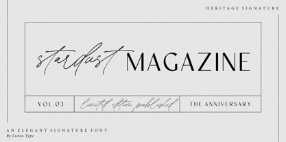 Heritage Signature Font Poster 5