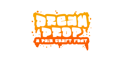 Dream Drop Font Poster 4