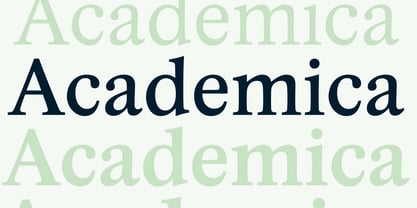 Academica Font Poster 1