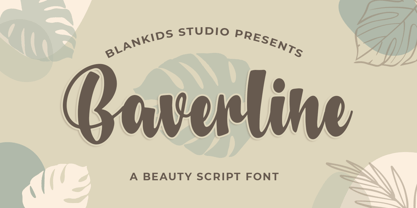 Baverline Font Poster 1
