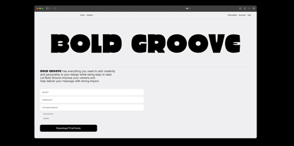 Bold Groove Font Poster 7