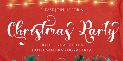 Christmas Style Font Poster 2