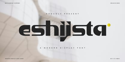 Eshijsta Font Poster 1