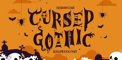 Cursed Gothic Font Poster 1