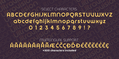 Ultravision Font Poster 5