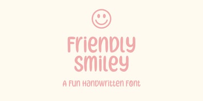 Friendly Smiley Font Poster 1