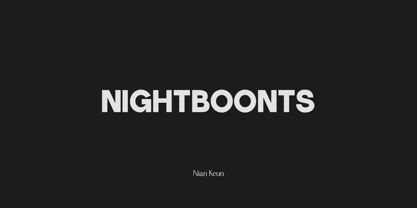 Nightboonts Font Poster 1