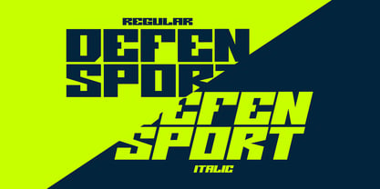 Defen Sport Font Poster 3