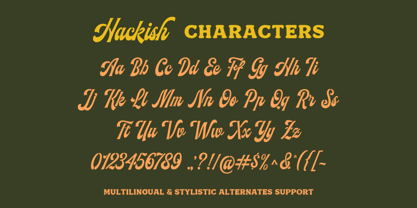 Hackish Script Font Poster 5