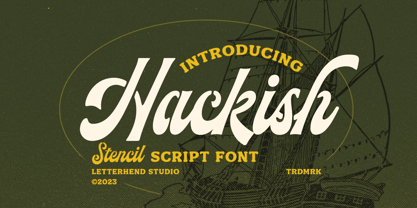 Hackish Script Font Poster 1