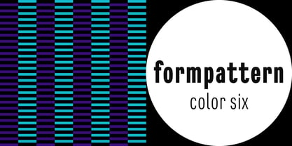 FormPattern Color Six Font Poster 1