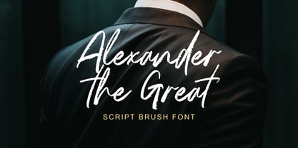 Alexander The Great Font Poster 1