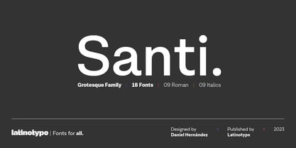 Santi Font Poster 1