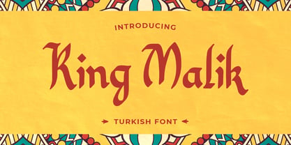 King Malik Font Poster 1