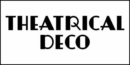 Theatrical Deco JNL Font Poster 2