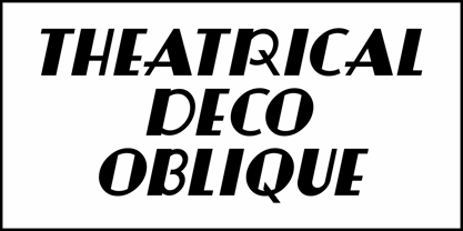 Theatrical Deco JNL Font Poster 4