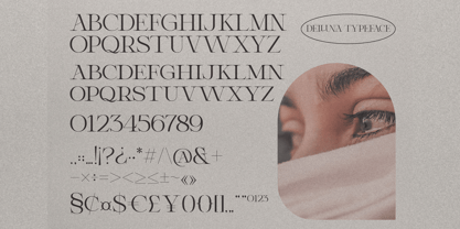 Delluna Typeface Fuente Póster 7