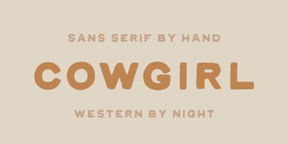 Cowgirl Font Poster 1