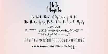 Hello Magista Font Poster 6