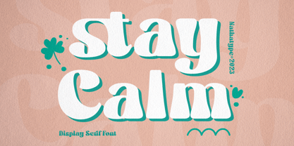 Stay Calm Font Poster 1