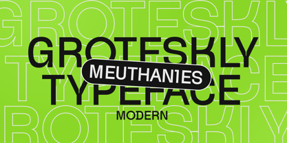 Meuthanies Font Poster 1