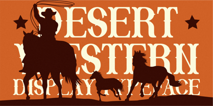 Desert Western Fuente Póster 6