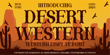 Desert Western Fuente Póster 1