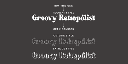 Groovy Retropolist Font Poster 2