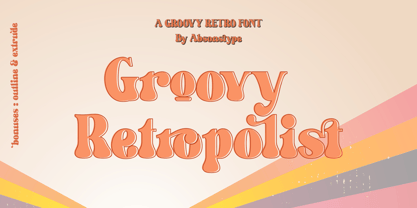 Groovy Retropolist Font Poster 1