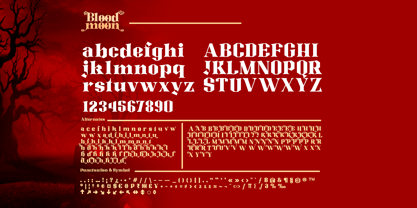 Blood Moon Font Poster 7