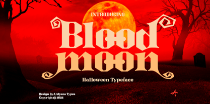 Blood Moon Font Poster 1