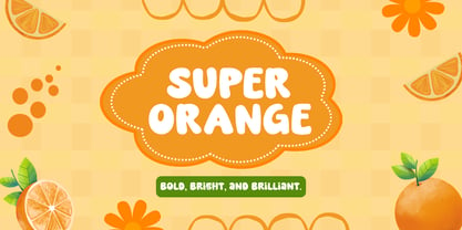 Super Orange Fuente Póster 1