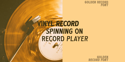 Golden Record Font Poster 4