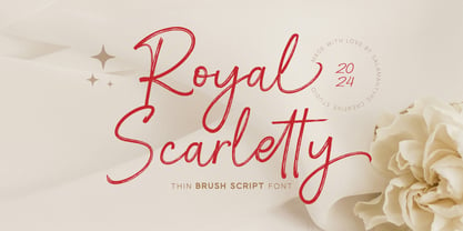 Royal Scarletty Font Poster 1