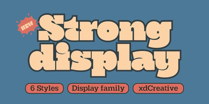 Strong Display Font Poster 1