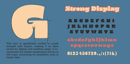 Strong Display Font Poster 7