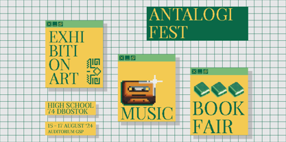 Antilag Font Poster 3