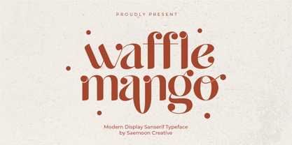 Waffle Mango Font Poster 1