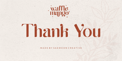 Waffle Mango Font Poster 14