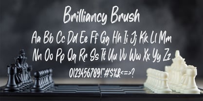 Brilliancy Brush Font Poster 7