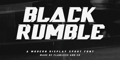 Black Rumble Font Poster 1