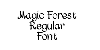 Magic Forest Font Poster 2