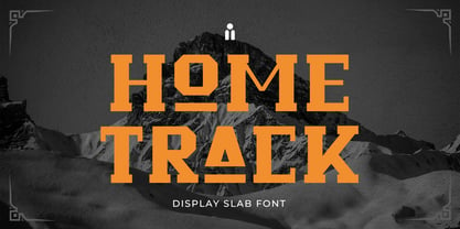 Home Track Font Poster 1