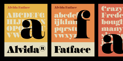Alvida Fatface Font Poster 12