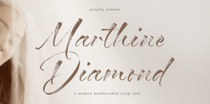 Marthine Diamond Font Poster 1
